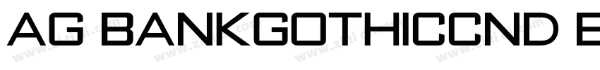 AG BankGothicCnd Bol字体转换